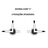 VÁLVULA DE ESFERA 3 VIAS